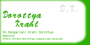 dorottya krahl business card